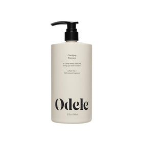 Odele clarifying shampoo front bottle showing clean packaging and size benefit