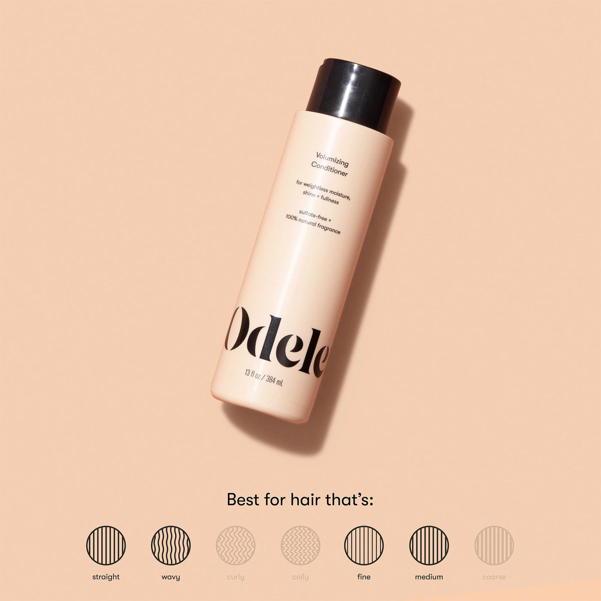 Odele creamy conditioner texture demonstrating lightweight moisturizing action