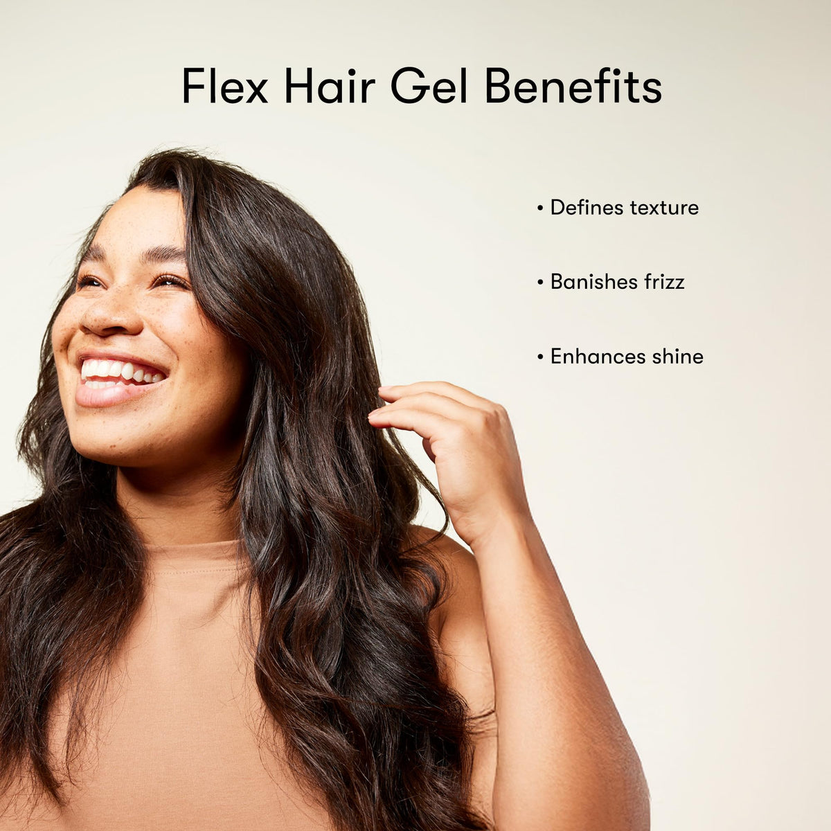 Odele gel used to create sleek style with long-lasting, non-flaky control