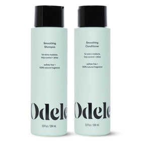 Odele two-pack front packaging showing shampoo and conditioner, promoting moisture