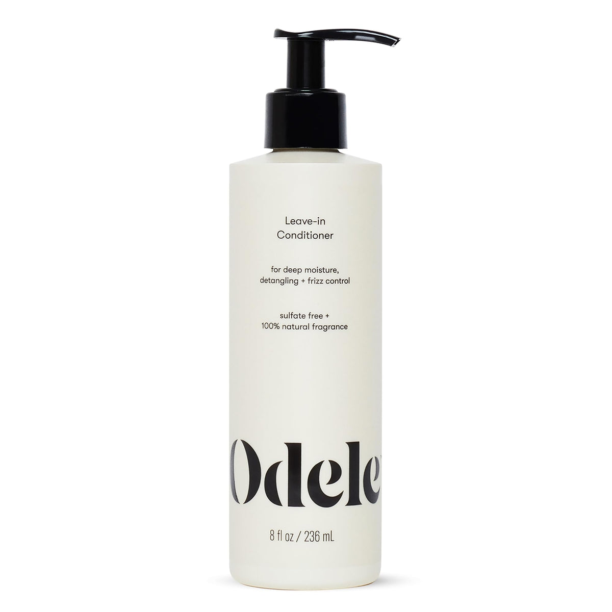 Odele front packaging of leave-in conditioner showing brand and clean design benefits