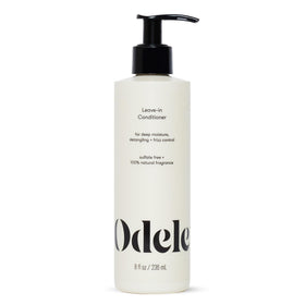Odele front packaging of leave-in conditioner showing brand and clean design benefits