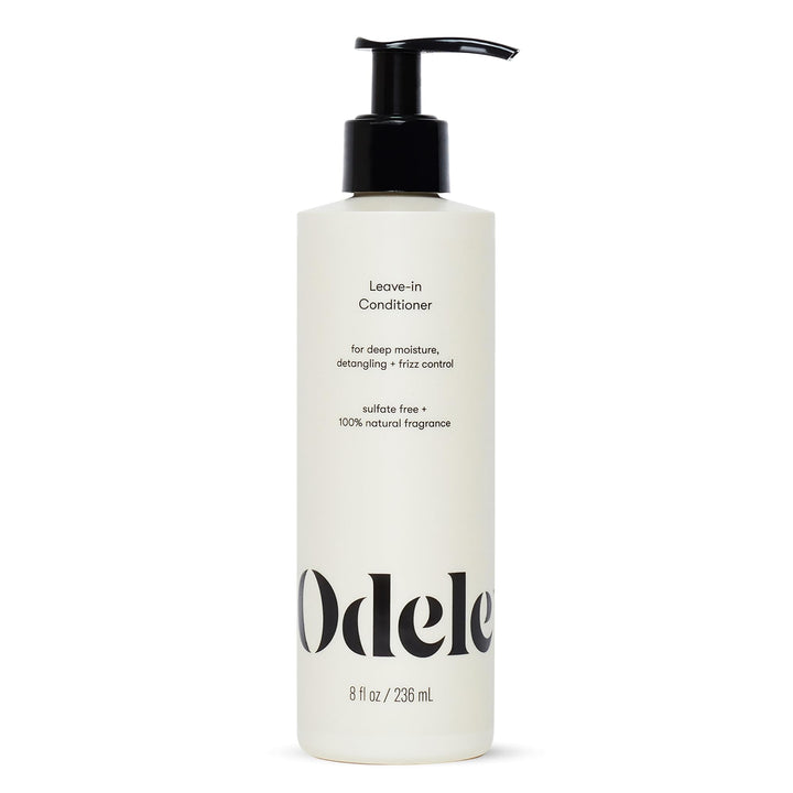 Odele front packaging of leave-in conditioner showing brand and clean design benefits