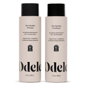 Odele front packaging showing both bottles and gentle benefits