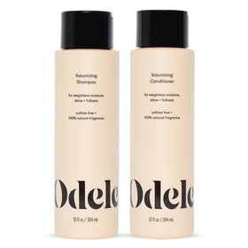 Odele front packaging showing volumizing shampoo and conditioner — promotes lightweight lift