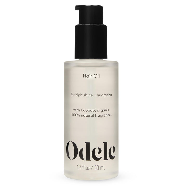 Odele front bottle showing label and compact travel-friendly size