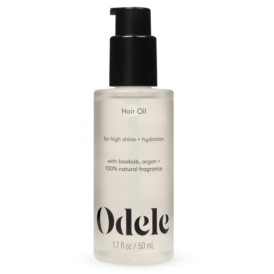 Odele front bottle showing label and compact travel-friendly size