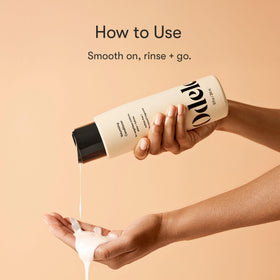 Odele in-shower use showing easy application and improved detangling
