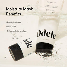 Odele mask being applied in shower, demonstrates easy in-shower use