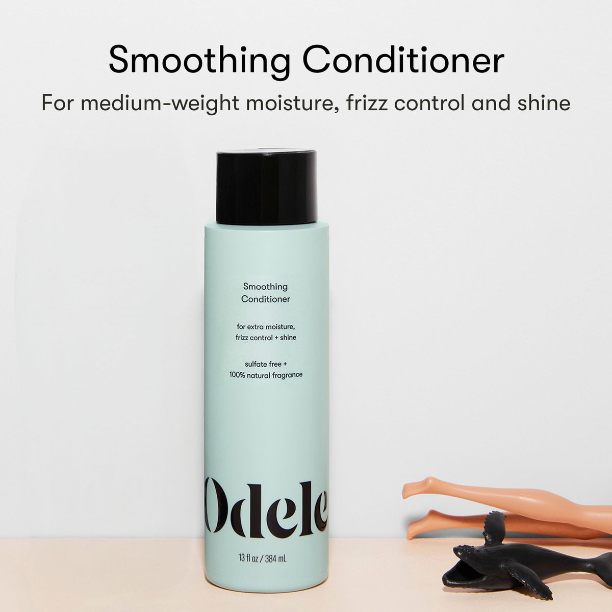 Odele conditioner texture pouring from cap showing creamy hydration