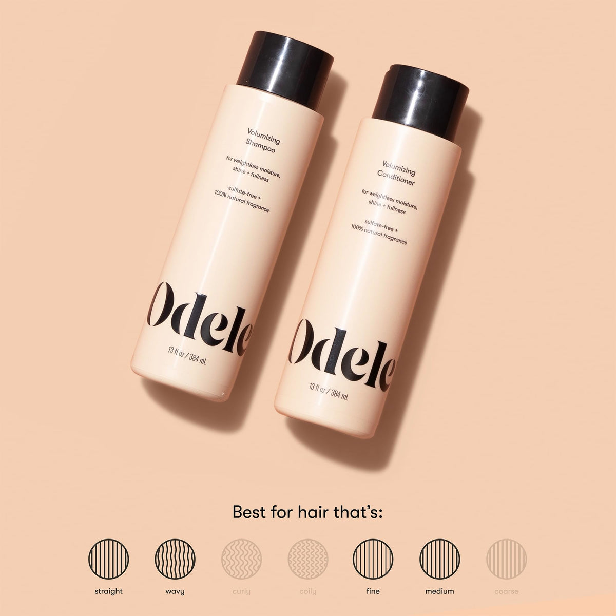 Odele shampoo lather close-up demonstrating gentle cleanse and manageable foam