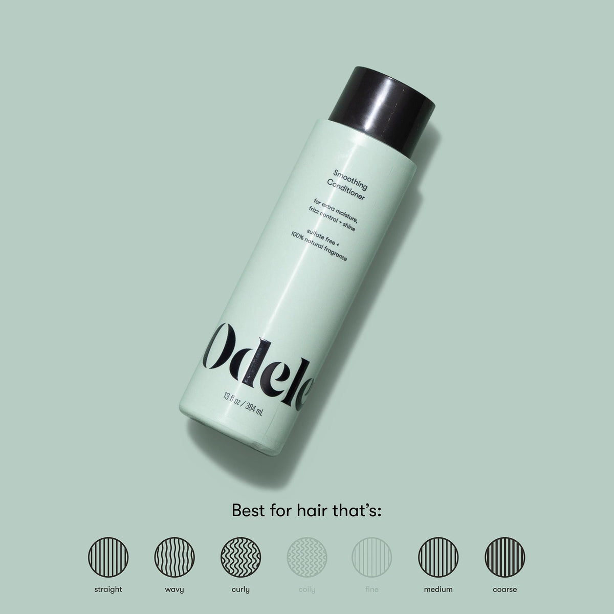 Odele conditioner texture closeup highlighting creamy formula for smoothness