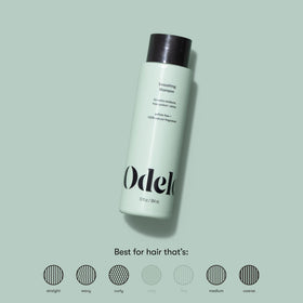 Odele foam texture on hand demonstrating gentle lather and moisture