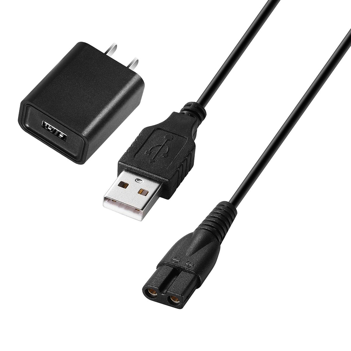 Odinxixi front view charger and cable showing plug and adapter benefit fast charging