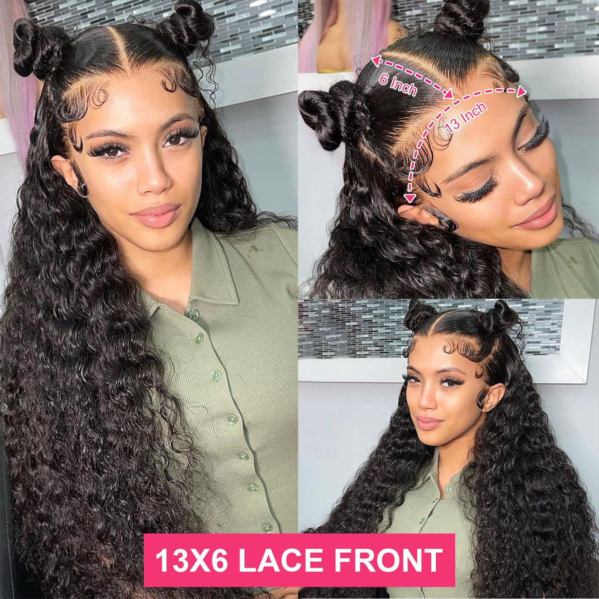 Odored pre-plucked hairline with baby hair for easy natural styling