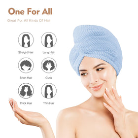 OEAGO close-up microfiber texture demonstrating absorbency and gentle hair care