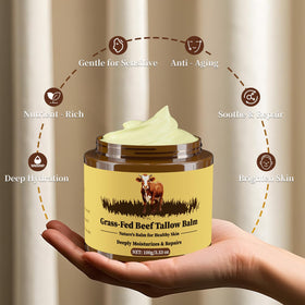 person applying Oebitor balm to hands showing instant hydration and softening effect