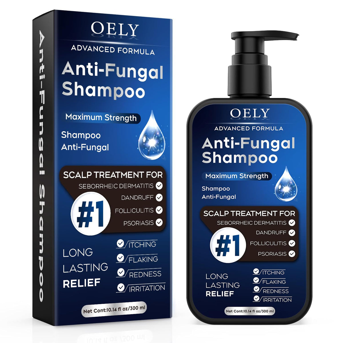 oely front bottle 10.1 fl oz showing label and packaging for clear identification and shelf appeal