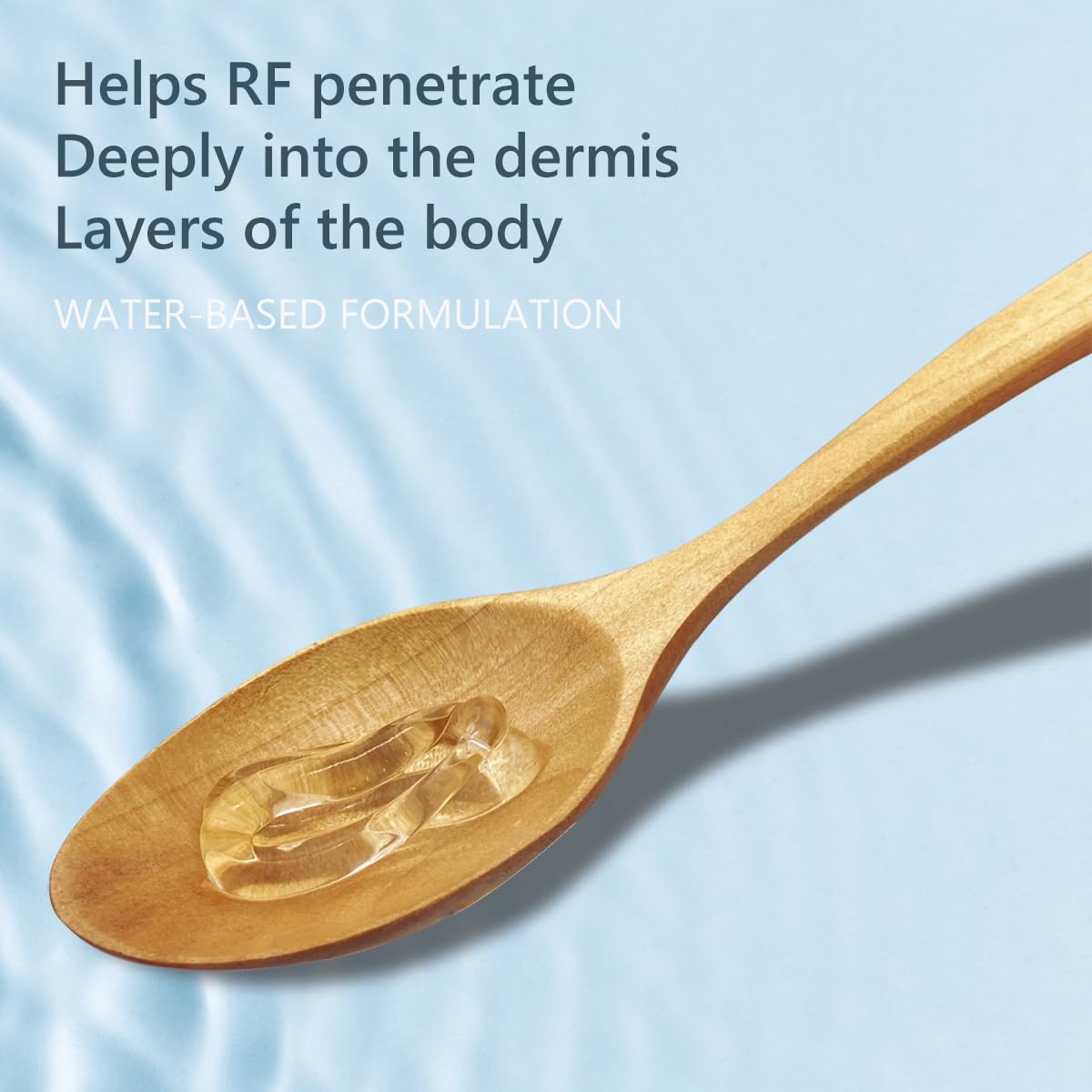 Oeneis gel on hand size comparison illustrating amount needed per area