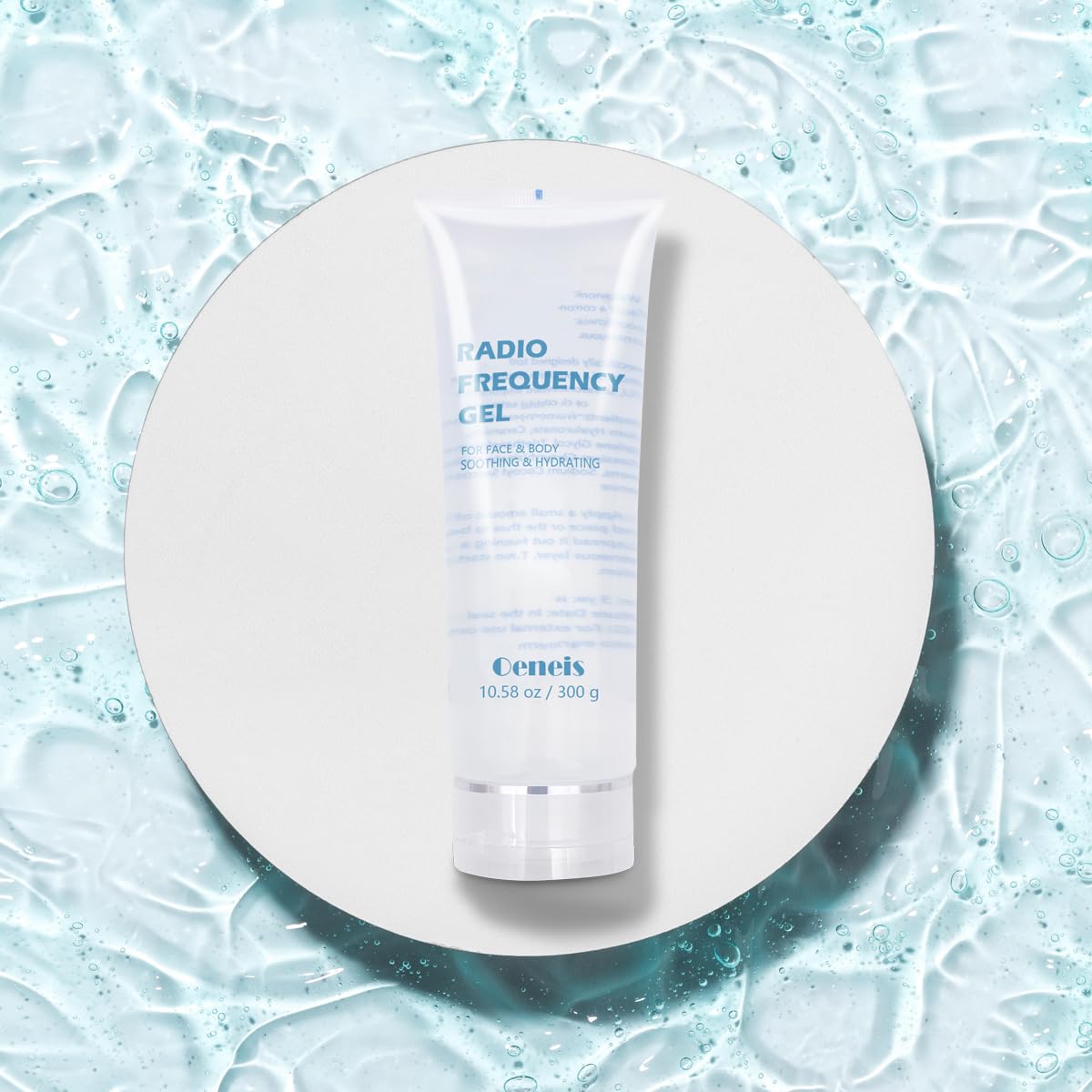 Oeneis gel texture close-up showing smooth consistency and hydrating feel