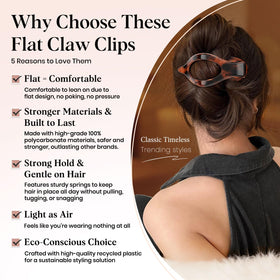 Oeusnael matte finish detail preventing slip and protecting hair