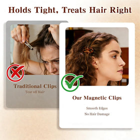 OFIGAS clip used during morning routine for fast salon‑quality looks