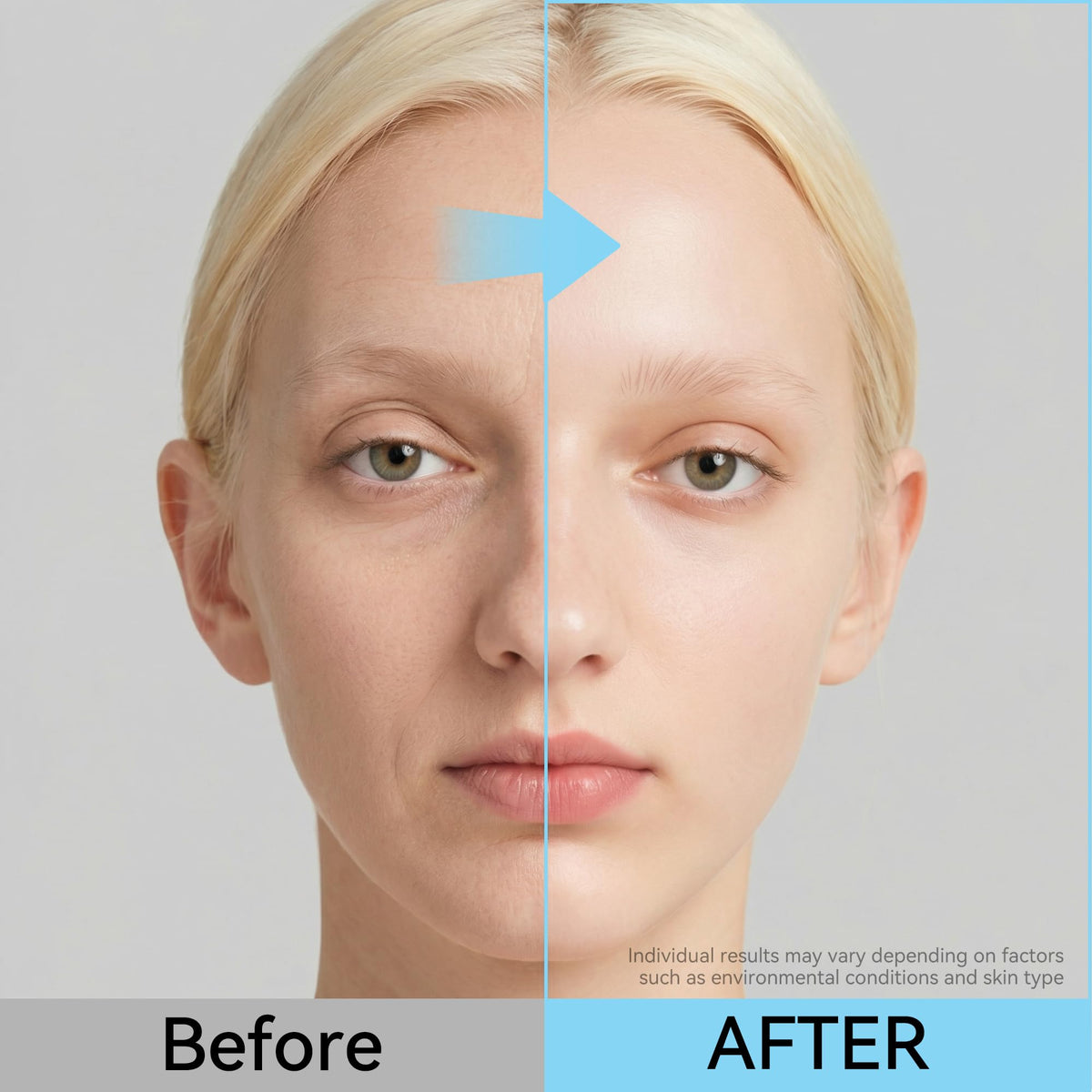 OGANA CELL neck application in lifestyle shot, hydrating and smoothing neck skin