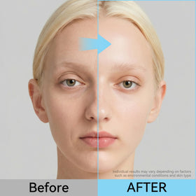 OGANA CELL neck application in lifestyle shot, hydrating and smoothing neck skin