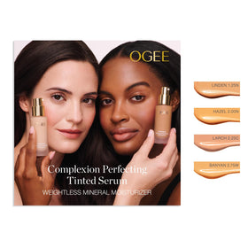 Ogee foundation on model face showing natural, radiant finish benefit
