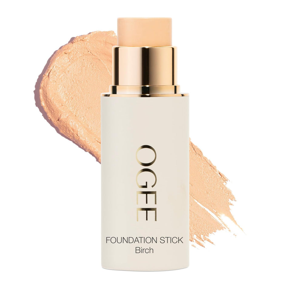 Ogee foundation stick front packaging showing shade and neutral finish benefit