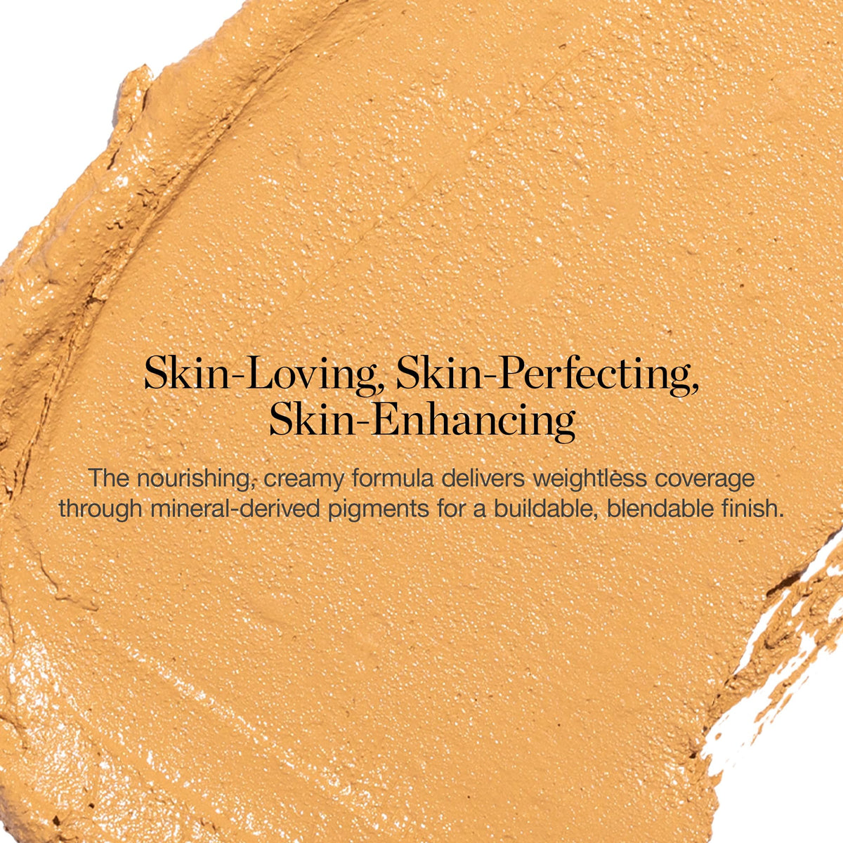 Before and after cheek swipe with Ogee foundation demonstrating coverage benefit