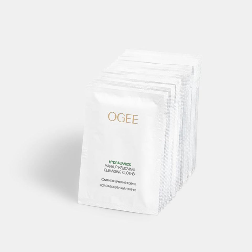 Ogee front packaging showing 20-count wipes and benefits
