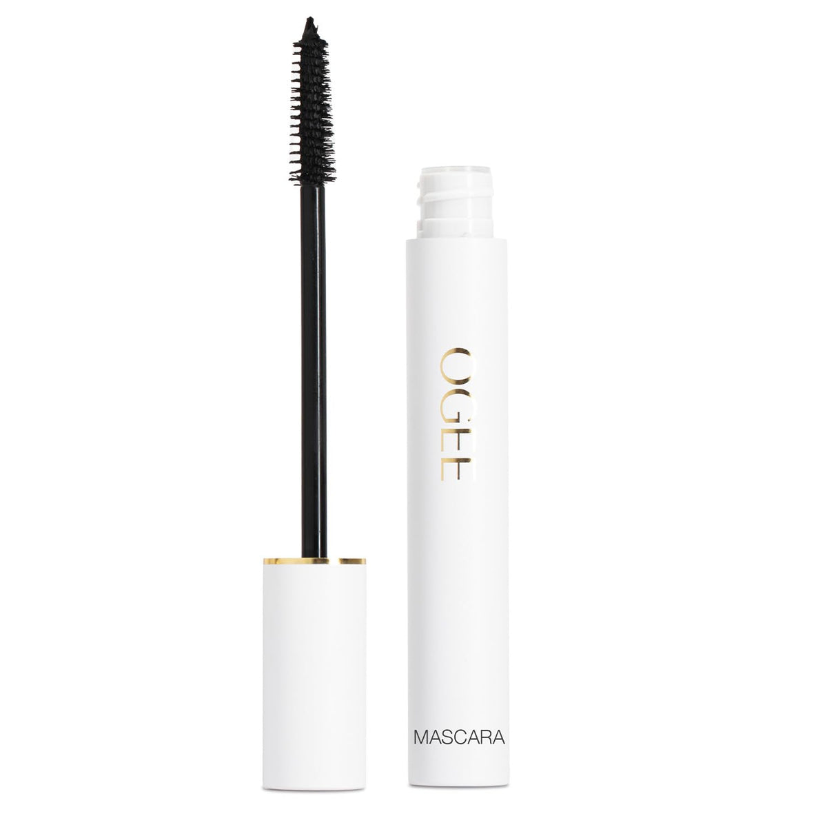 Ogee mascara front packaging showing sleek tube and organic appeal
