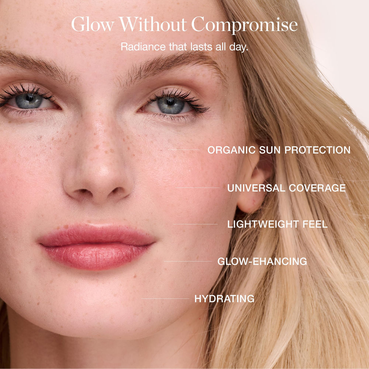 Ogee PROTECT being applied to cheek for even coverage and priming