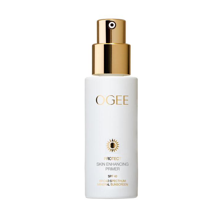 Ogee PROTECT front packaging showing SPF 40 and primer benefits