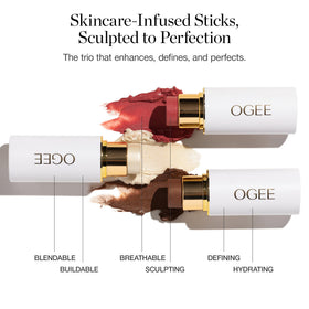 Ogee swatch arm three shades showing blendability and customizable depth
