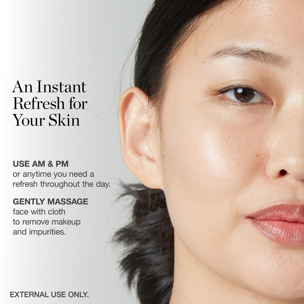 Ogee microporous fiber texture close-up for gentle exfoliation