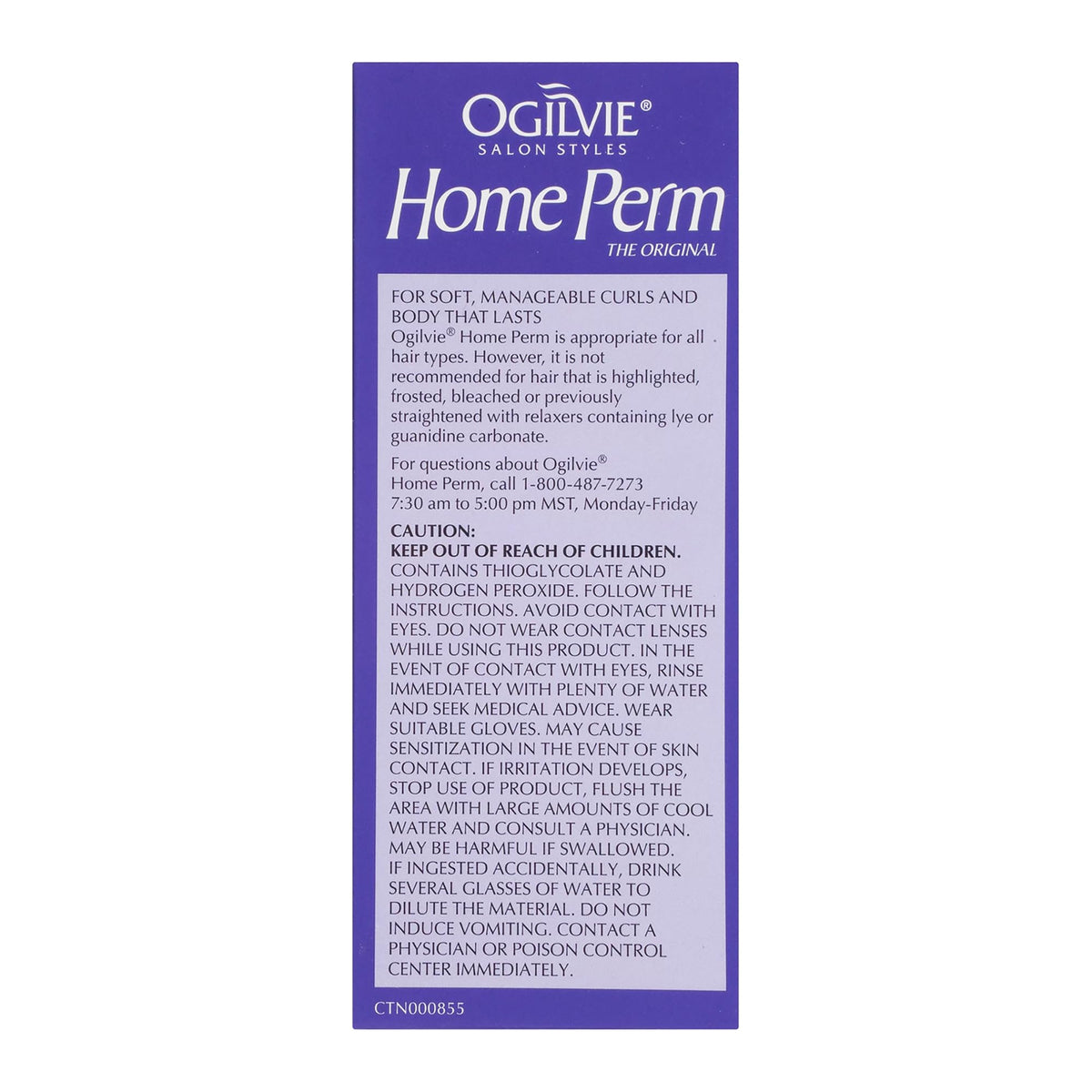 OGILVIE kit contents laid out showing all-in-one home perm convenience