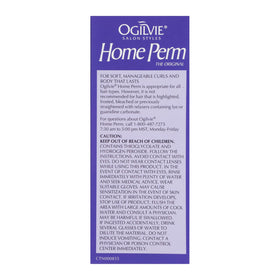 OGILVIE kit contents laid out showing all-in-one home perm convenience