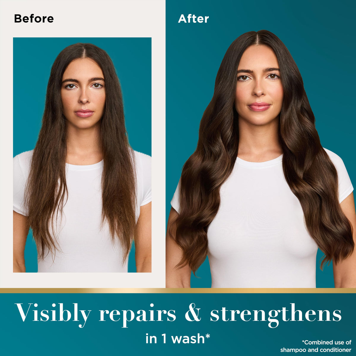 OGX conditioner texture dispensed to show rich creaminess and hydration