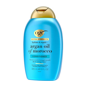 OGX conditioner paired with shampoo to show complete Argan Oil of Morocco routine benefit