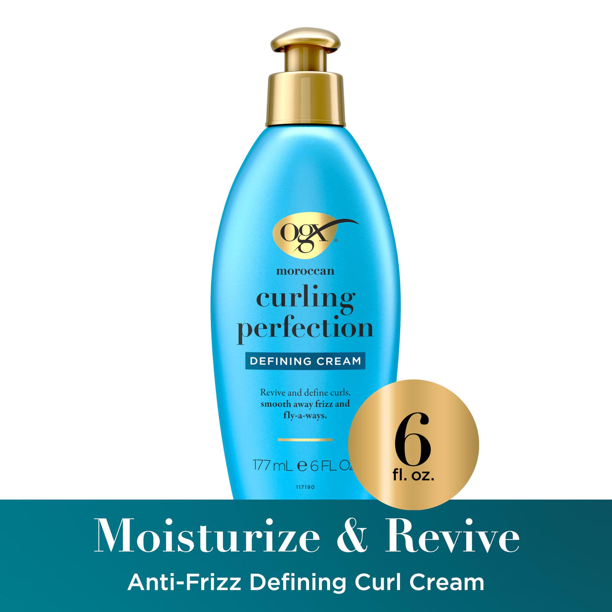 OGX curl cream texture close-up highlighting creamy consistency and moisturizing action
