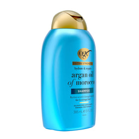 OGX argan oil drop close-up showing argan ingredient for added moisture