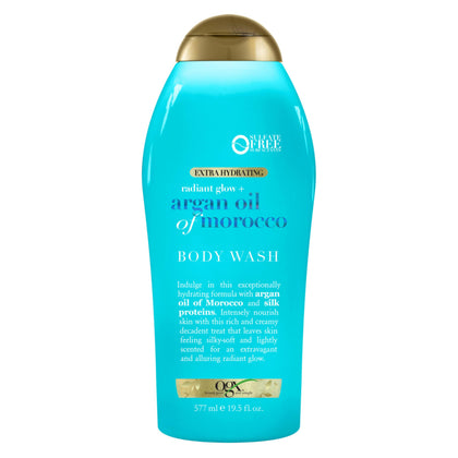 OGX bottle front packaging showing product and brand benefits