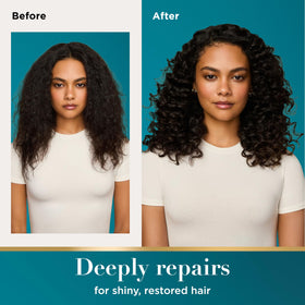 OGX pump dispensing argan oil serum highlighting easy controlled application