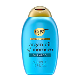 OGX front bottle shot showing brand and hydrating shampoo for visible results