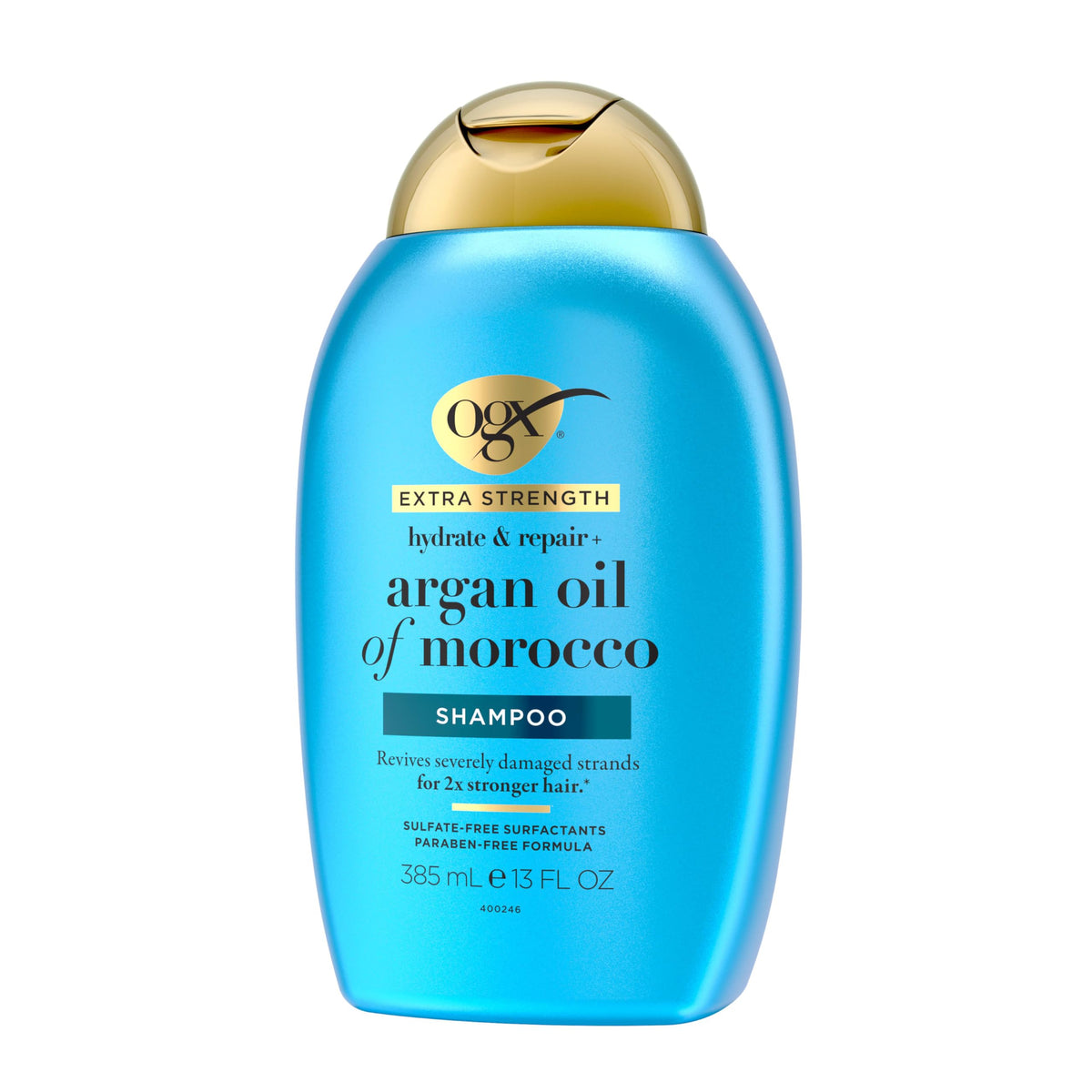 OGX before and after hair photo showing reduced dryness and improved manageability
