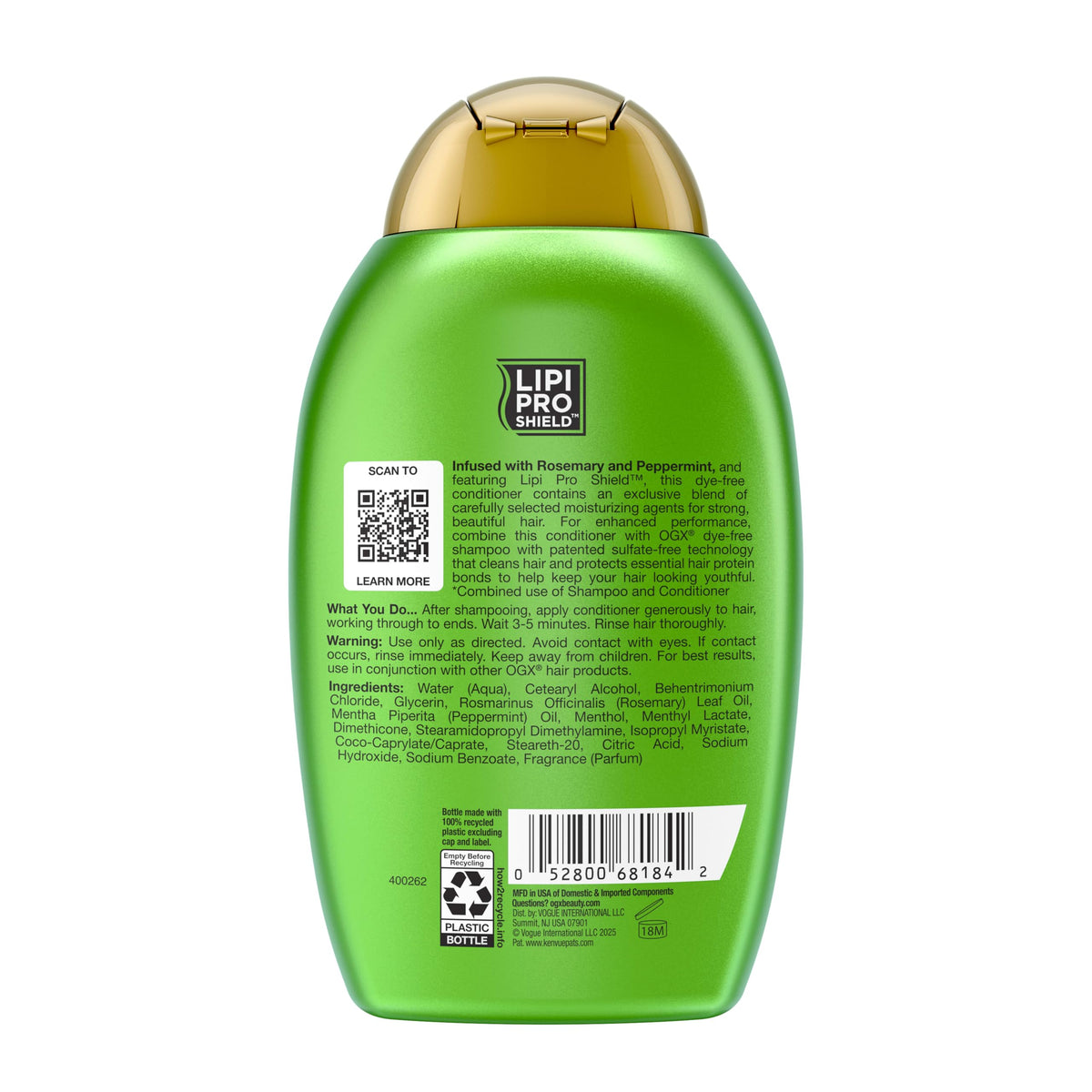 OGX before and after oily hair comparison showing reduced buildup
