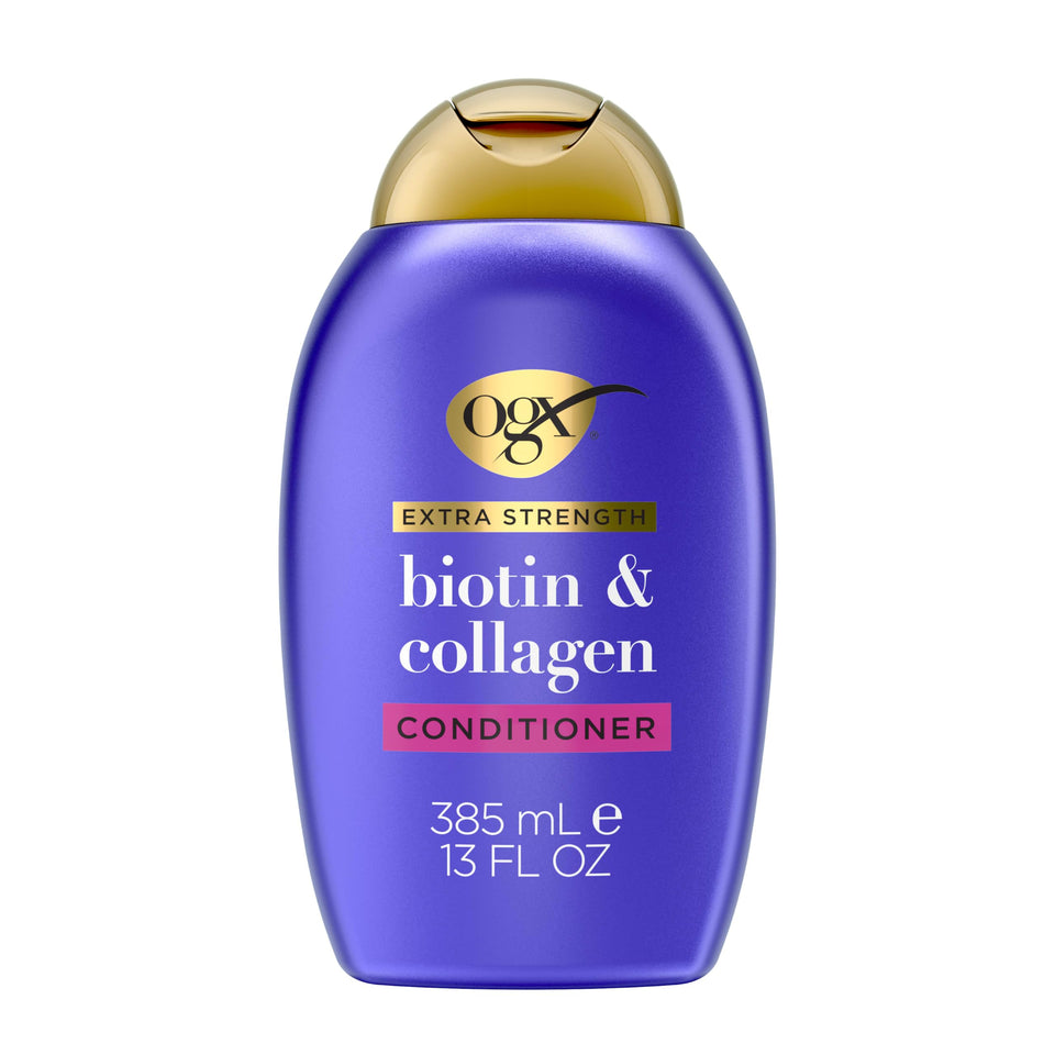OGX front packaging showing label and 13 fl oz size for shelf-ready appeal