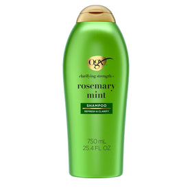 OGX front bottle showing label and 25.4 fl oz size benefit